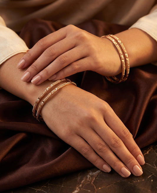 Panchaloham Single-Line Stone Bangles