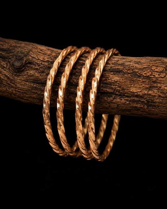 Panchaloham twisted bangle