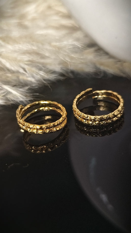 Panchaloham Toe rings (Adjustable)