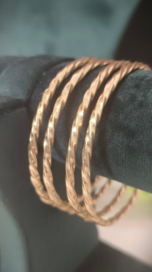 Panchaloham twisted bangle