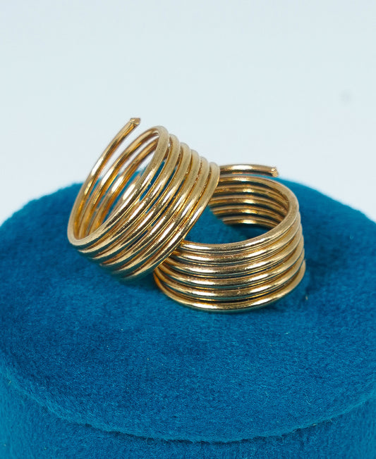 Panchaloham Spiral Toe Rings(Adjustable)