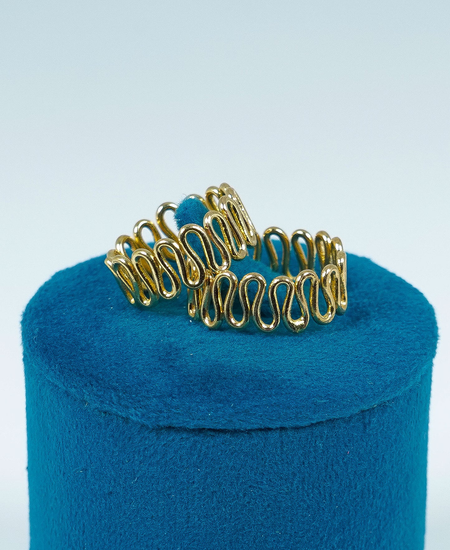 Panchaloham Zigzag Toe Ring(Adjustable)