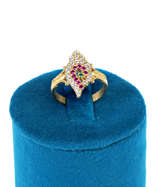 Panchaloham Shanku Stone Ring