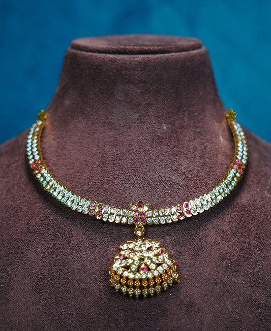 Panchaloham Double-Line Necklace