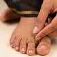 Panchaloham Zigzag Toe Ring(Adjustable)