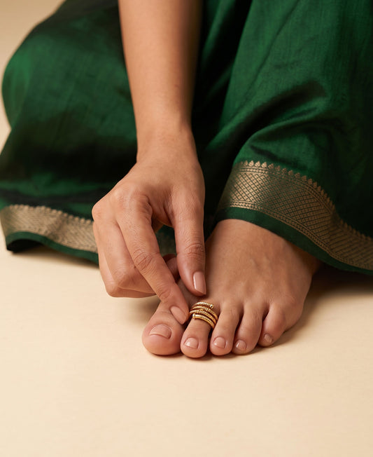 Panchaloham Toe Ring – Design 1 (Adjustable)