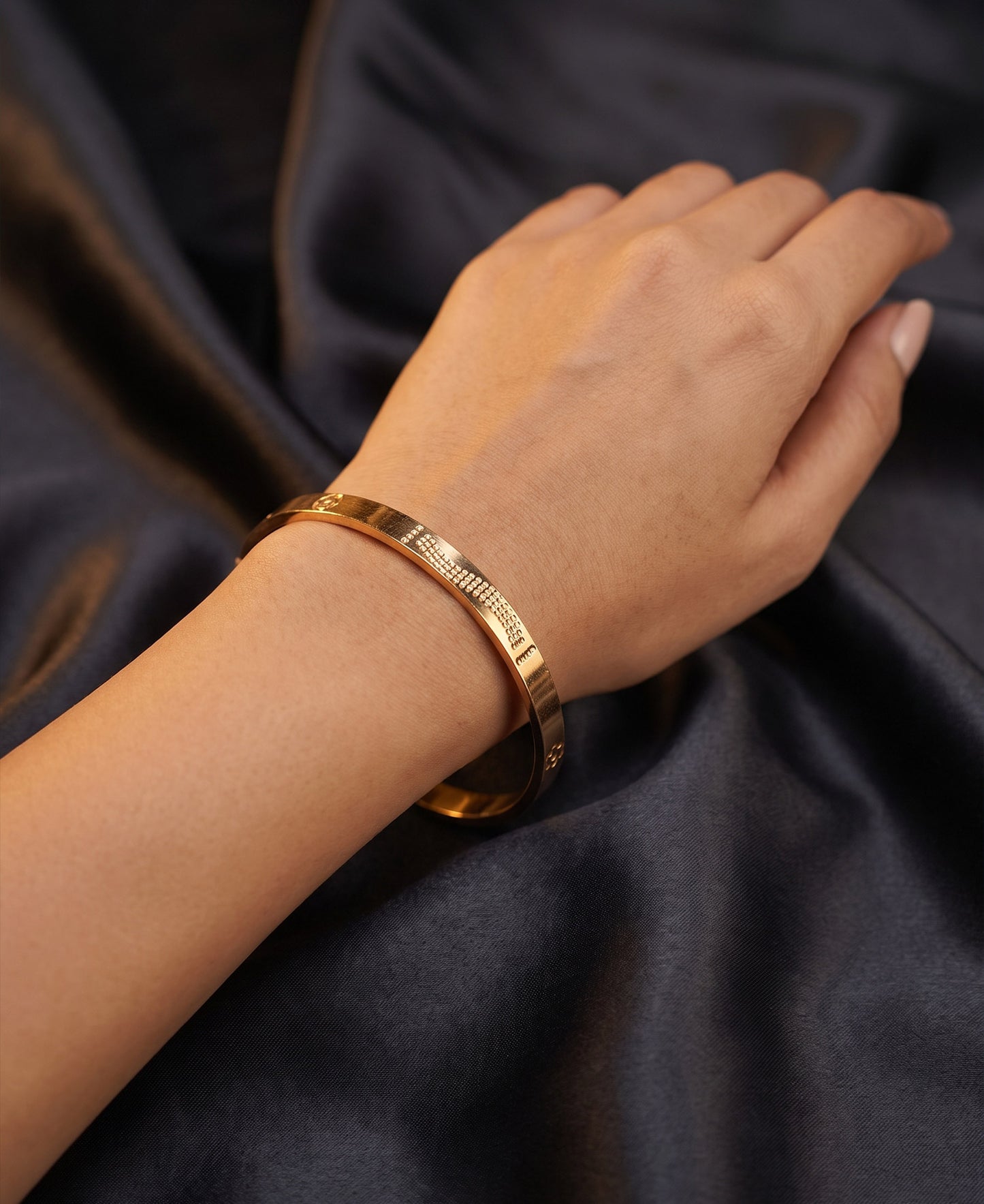 Panchaloham Flat Two Bangle Set   Model 2