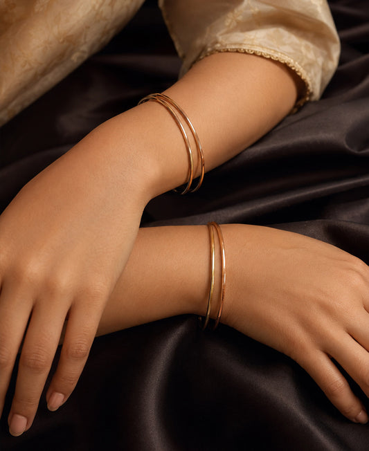 Panchaloham Six Plain Bangles Set