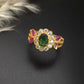 Panchaloham stone finger ring (women)