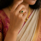 Panchaloham stone finger ring (women)