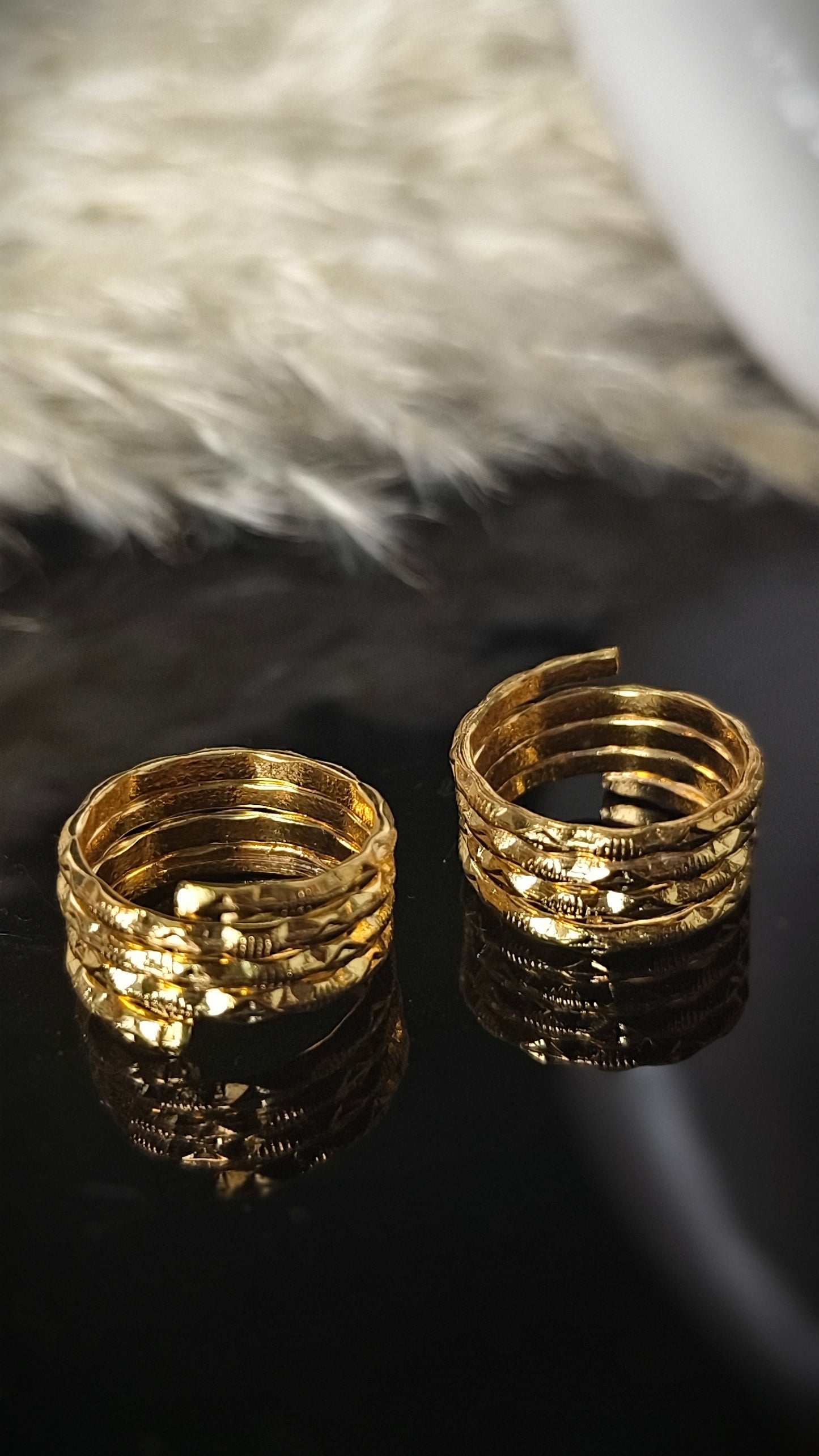 Panchaloham Desiner Toe rings(Adjustable)