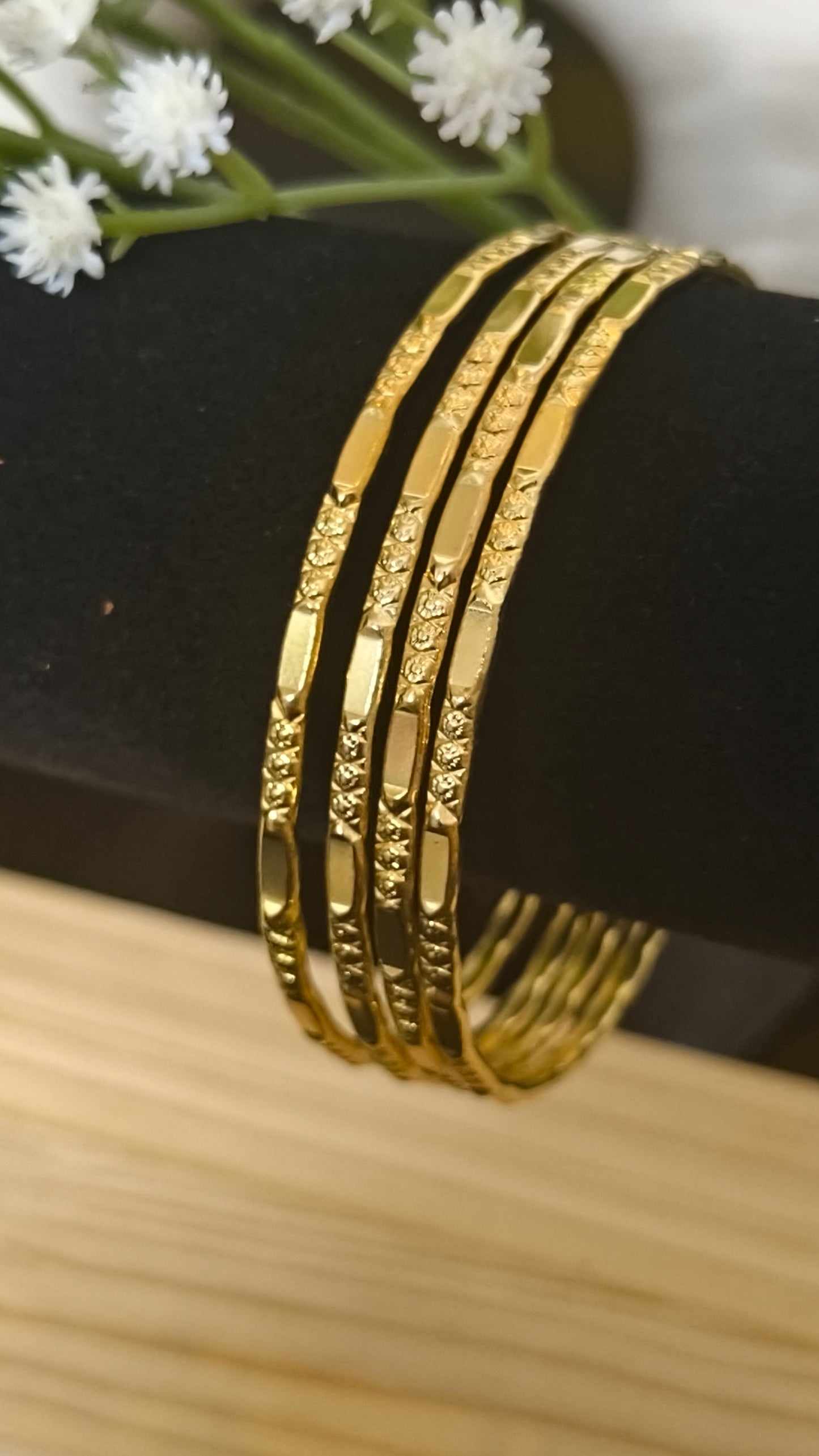 Panchaloham Diamond Cut Bangles(Unpolished)