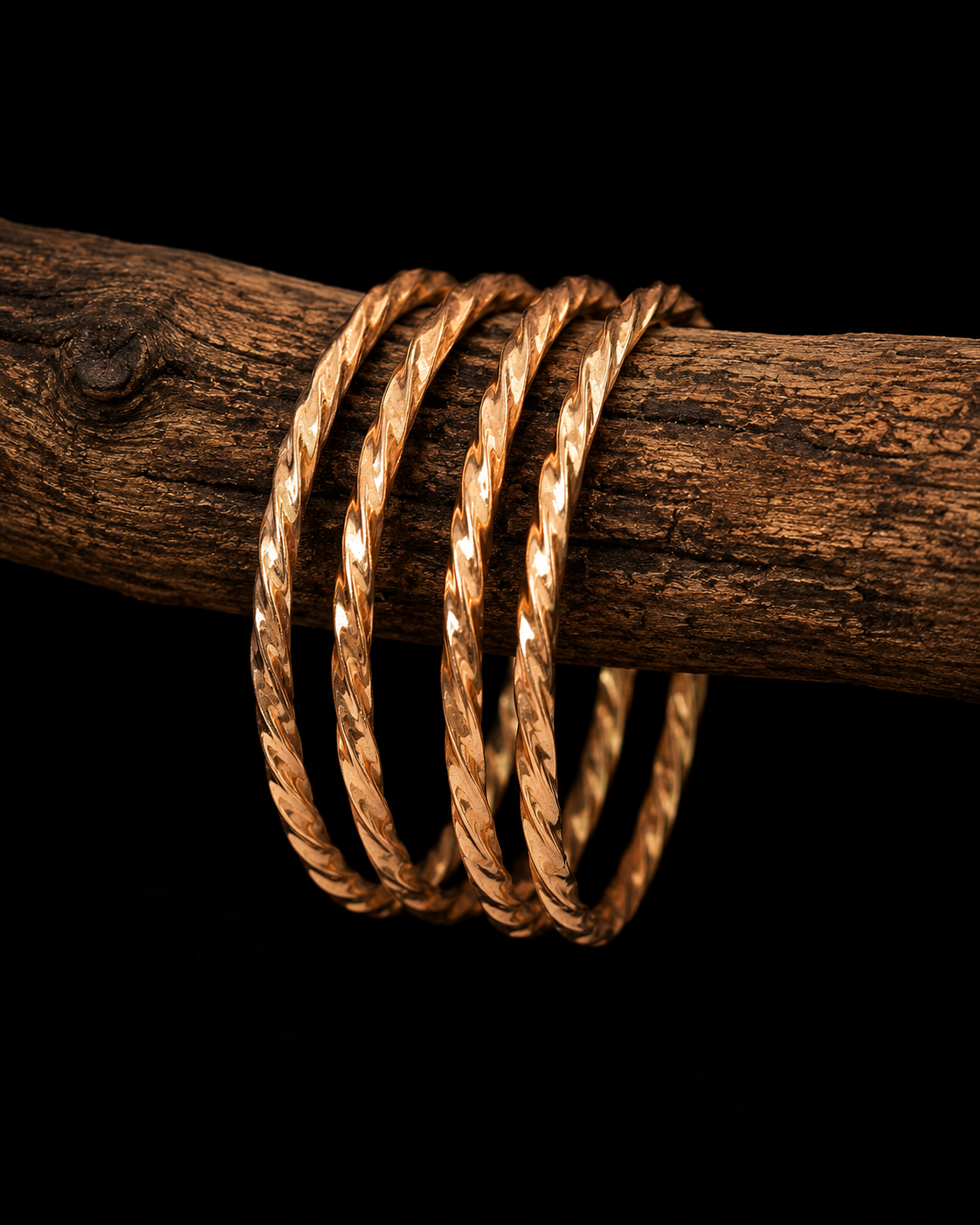 Panchaloham twisted bangle