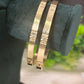 Panchaloham flower bangle (Flat Model)