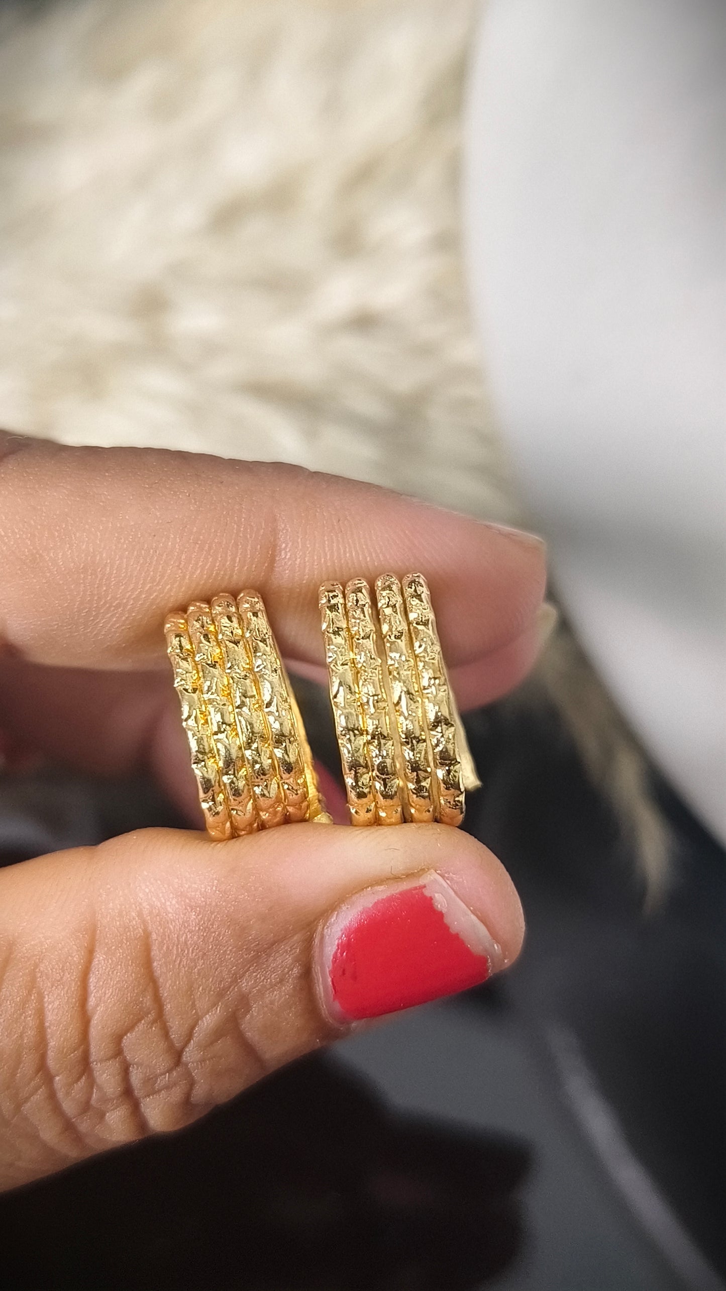Panchaloham Desiner Toe Rings(Adjustable)