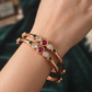 Panchaloham Unpolished Stone Kada Bangles