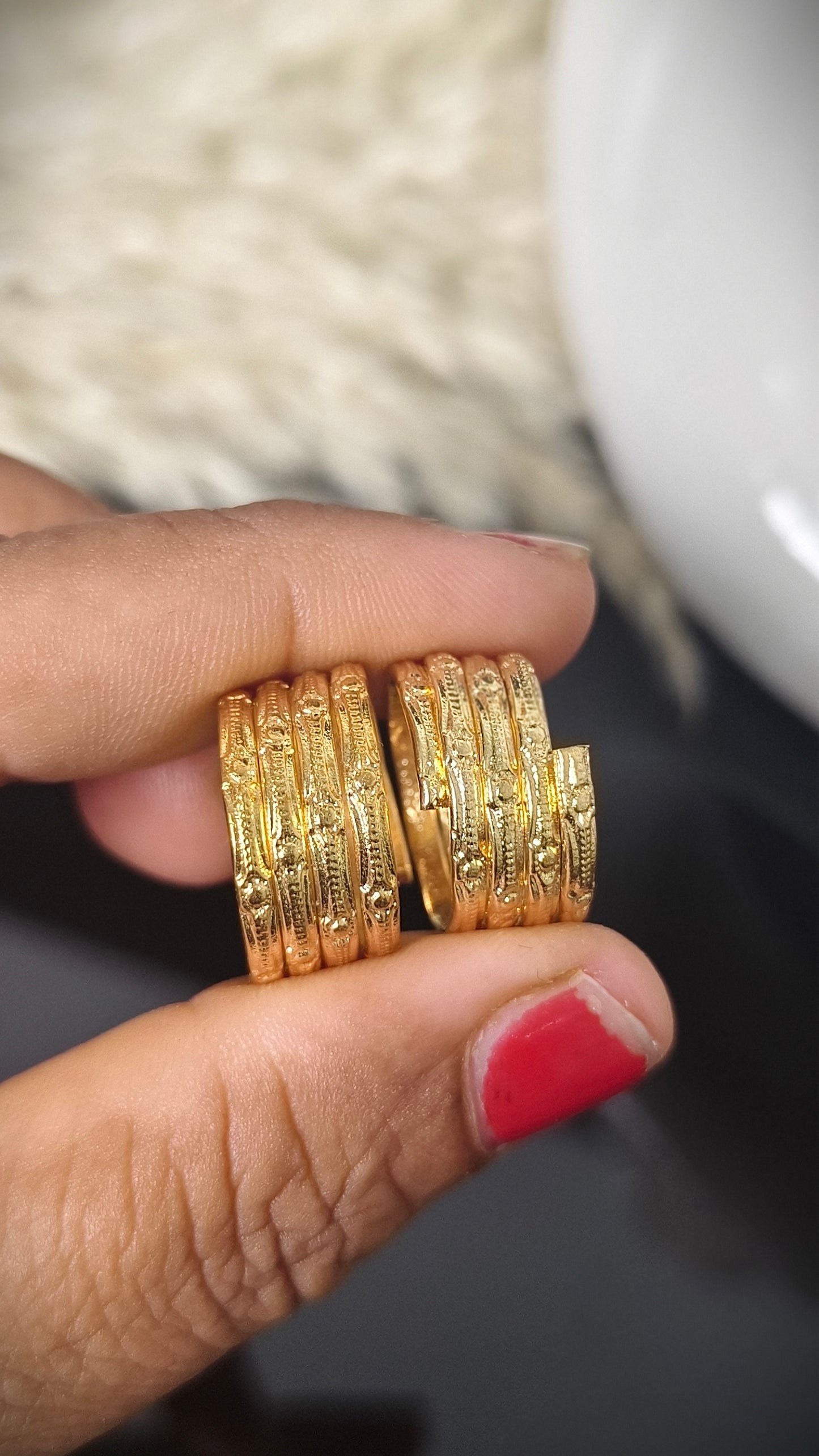 Panchaloham Desiner Toe rings(Adjustable)