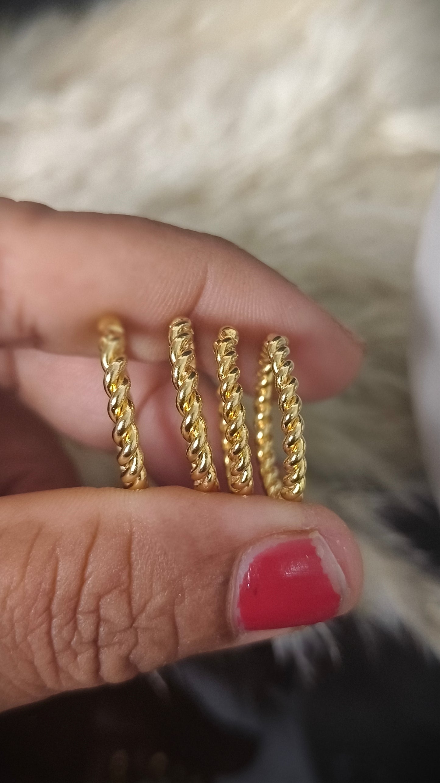 Panchaloham Twisted Toe rings(Adjustable)