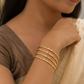 Panchaloham Coin Dot Design Bangles(Unpolished)