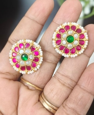 Jadau Kundan Studs