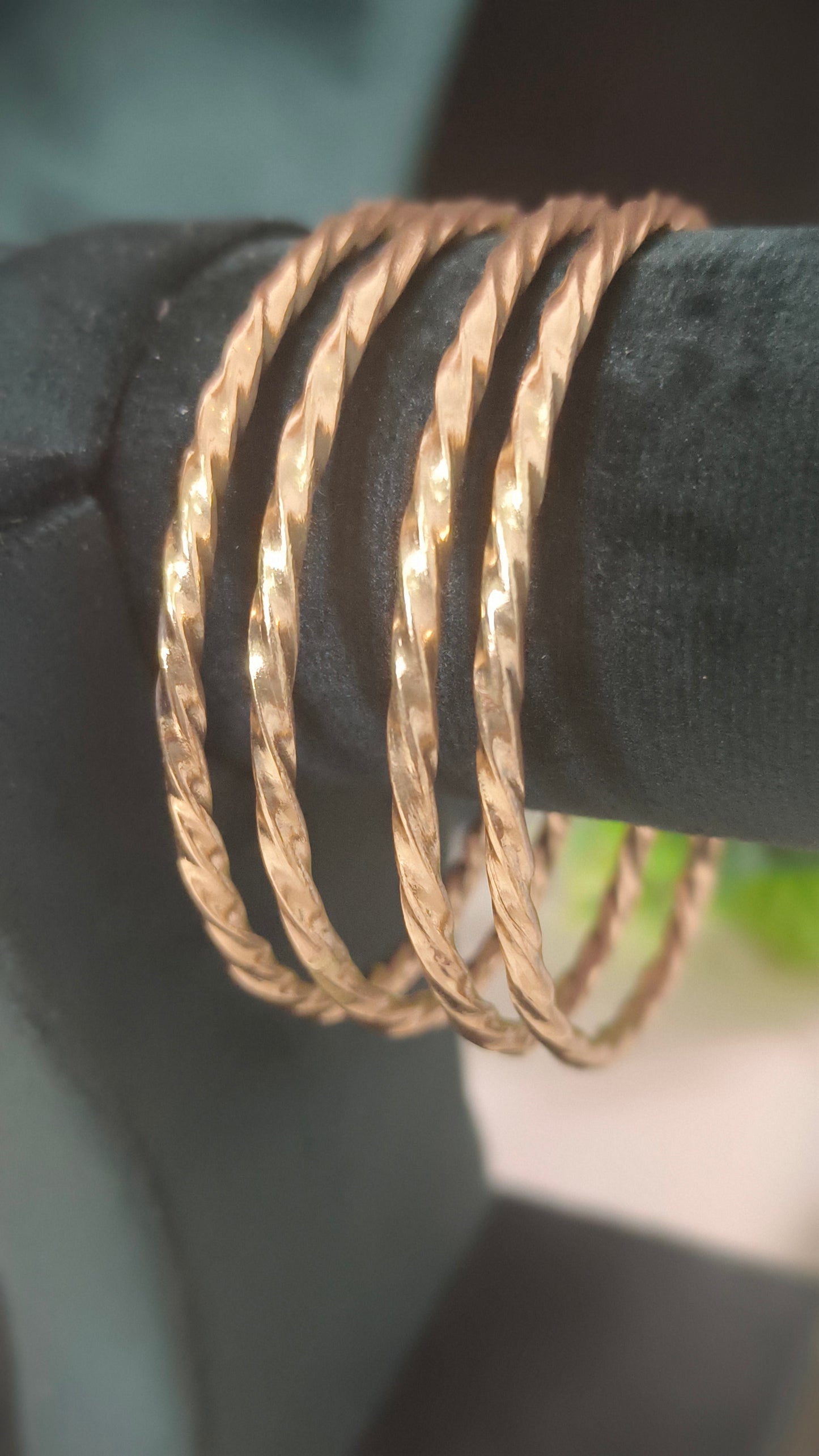 Panchaloham twisted bangle