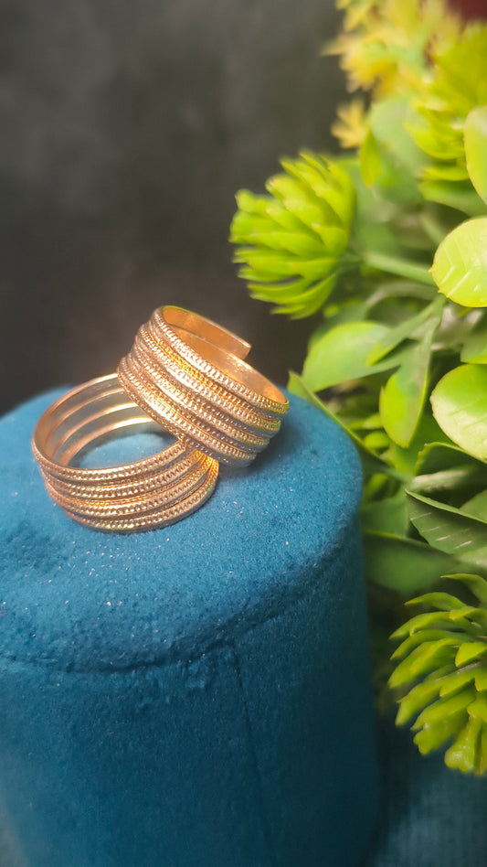 Panchaloham Desiner Toe rings(Adjustable)