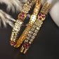 Panchaloham two line stone bangles(Daimond Model)