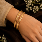 Panchaloham Polished Bangles (Elegant Leaf Design)
