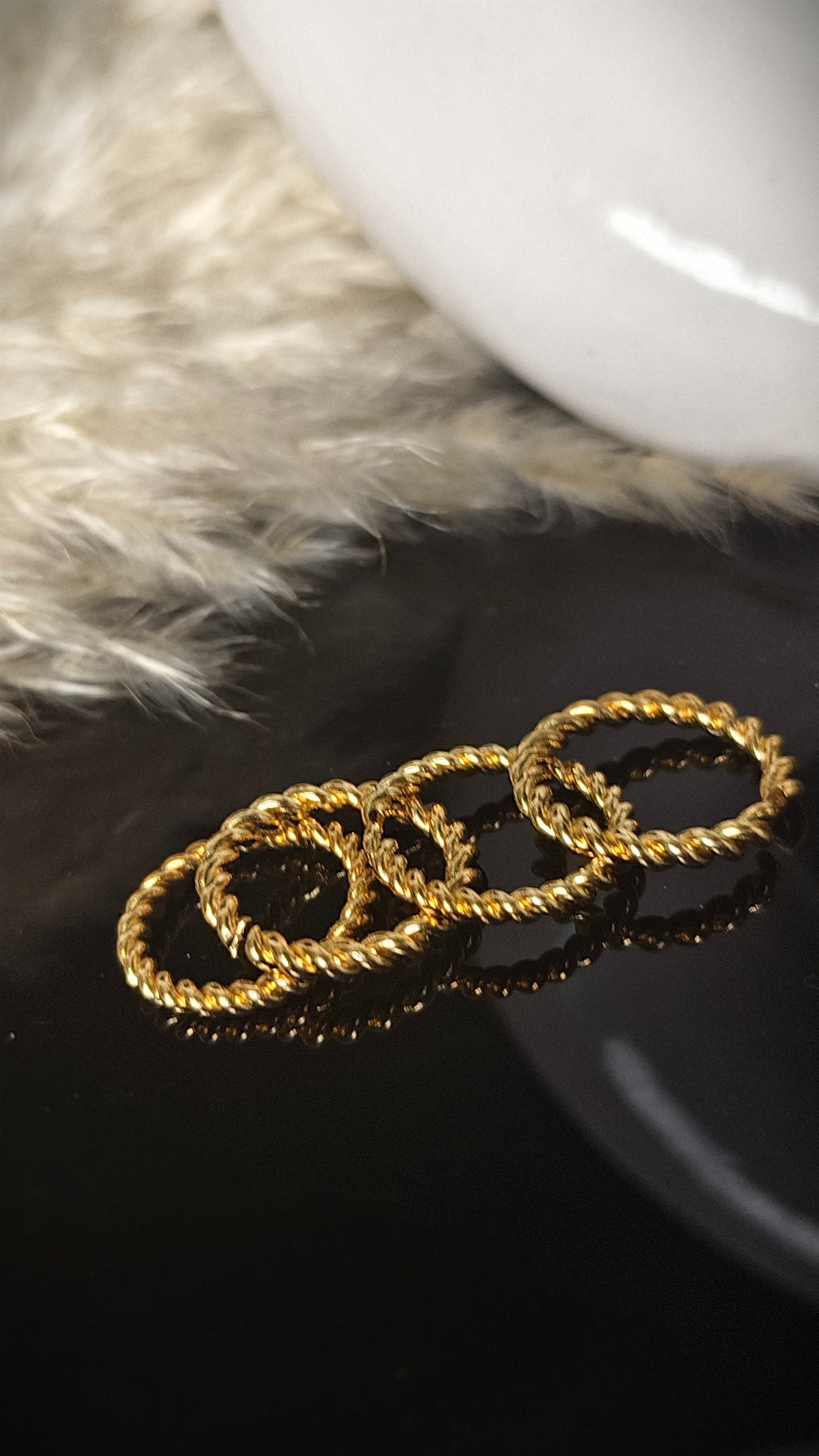 Panchaloham Twisted Toe rings(Adjustable)