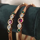 Panchaloham Unpolished Stone Kada Bangles