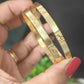 Panchaloham flower bangle (Flat Model)