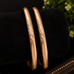 Panchaloham Unpolished Floral Engraved Bangles