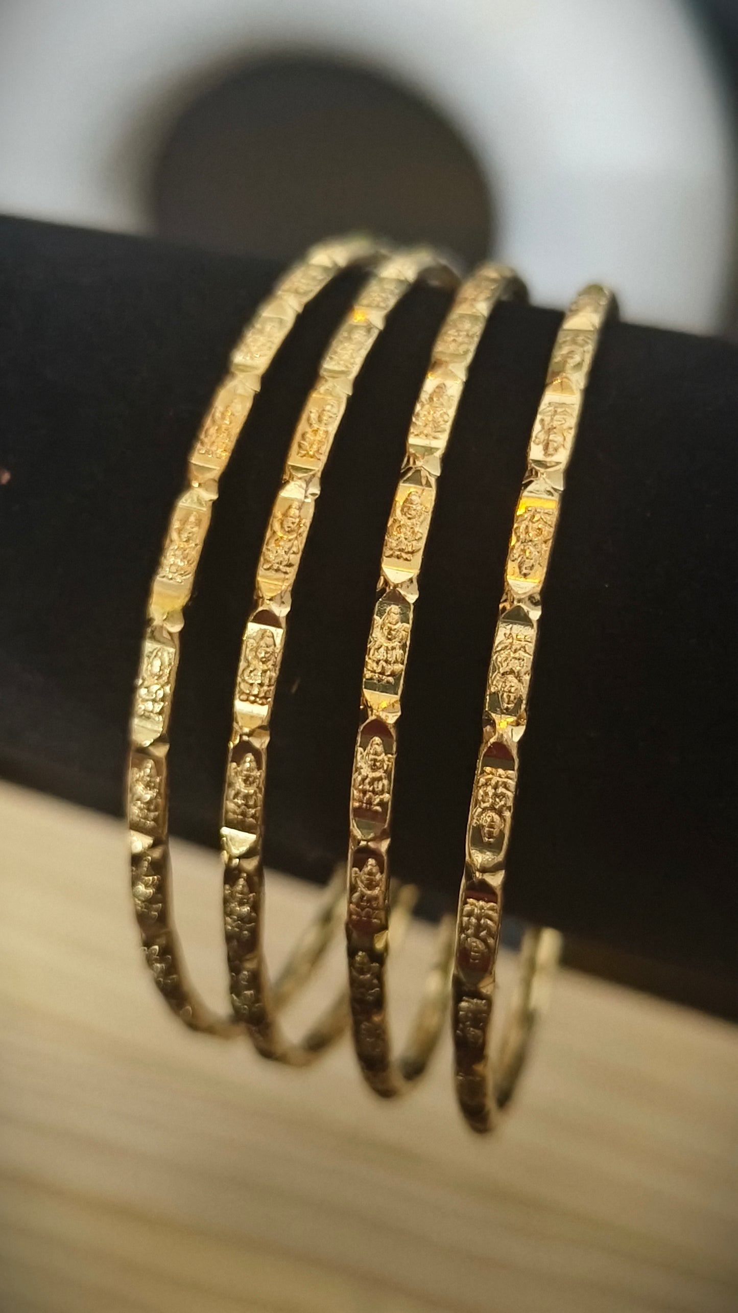 Panchaloham Lakshmi Design Bangles(Unpolished)