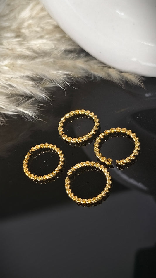 Panchaloham Twisted Toe rings(Adjustable)