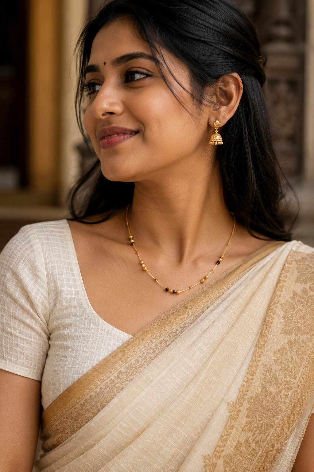 Panchaloham Black beads Chain
