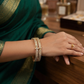Panchaloham two line stone bangles(Daimond Model)