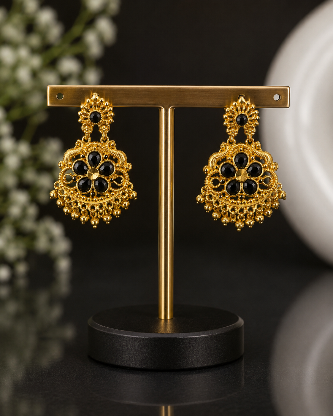 Gold Copy Earrings (onegram gold)