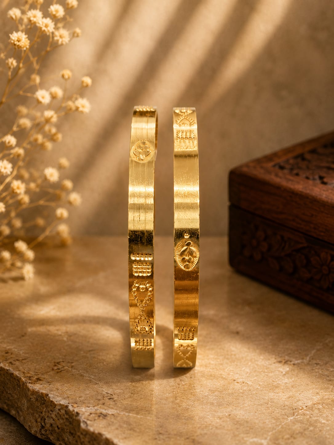 Panchaloham Flat bangles(unpolished)