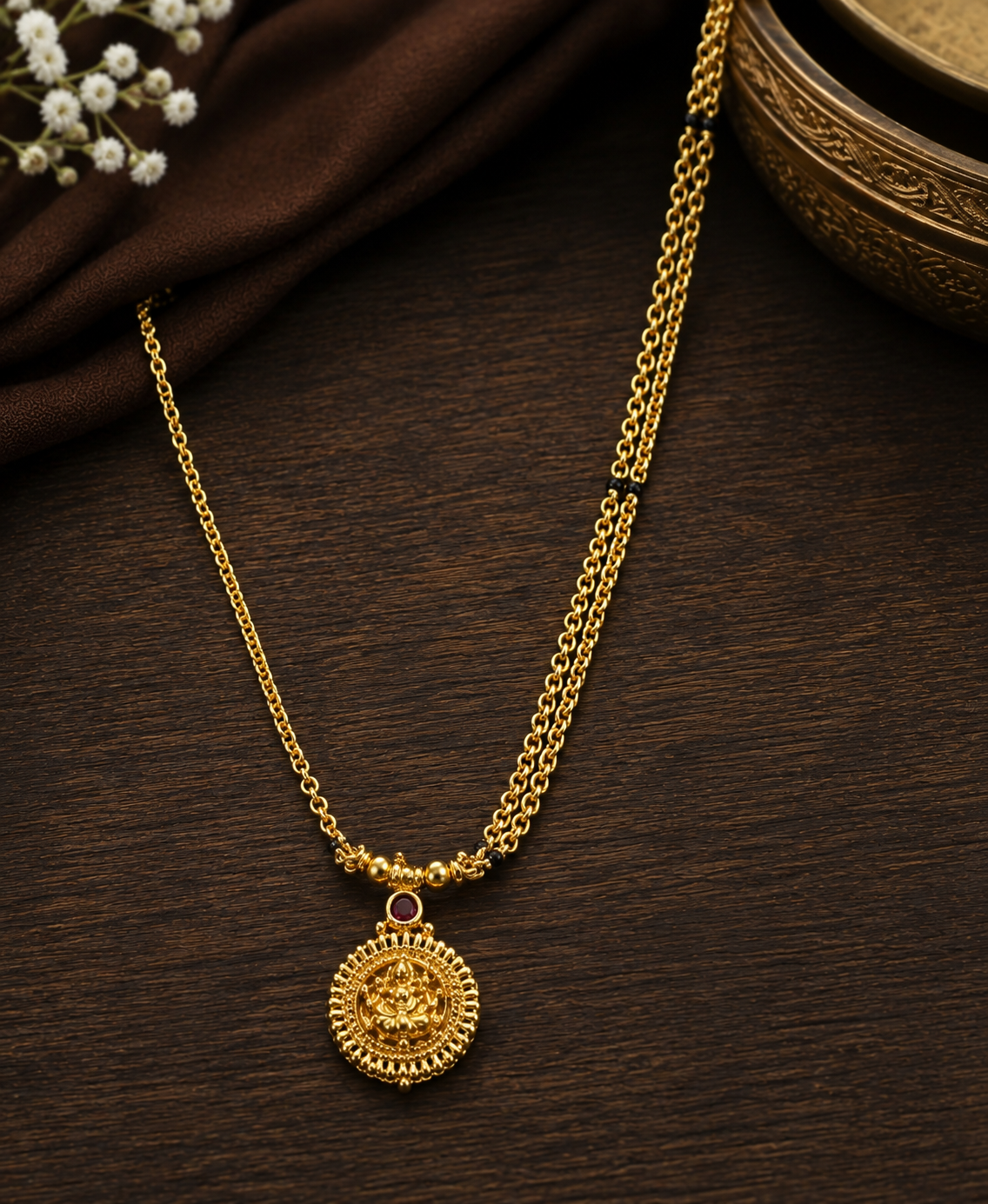 Panchaloham Black Beads NecklacePanchaloham Black Beads Necklace