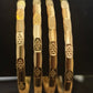 Panchaloham Broad Oval Dot Design Bangles(Unpolished)
