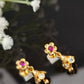 Panchaloham Polished Floral Jhumka Earrings
