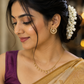 Panchaloham stone stud earrings