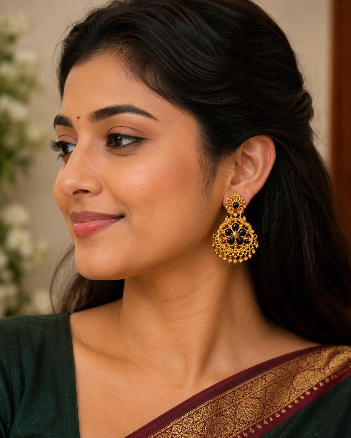 Gold Copy Earrings (onegram gold)