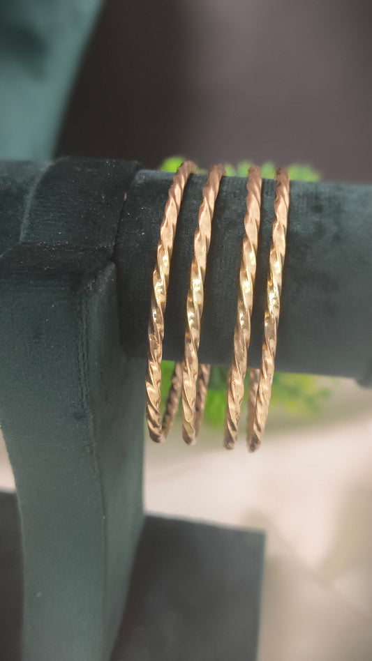 Panchaloham twisted bangle
