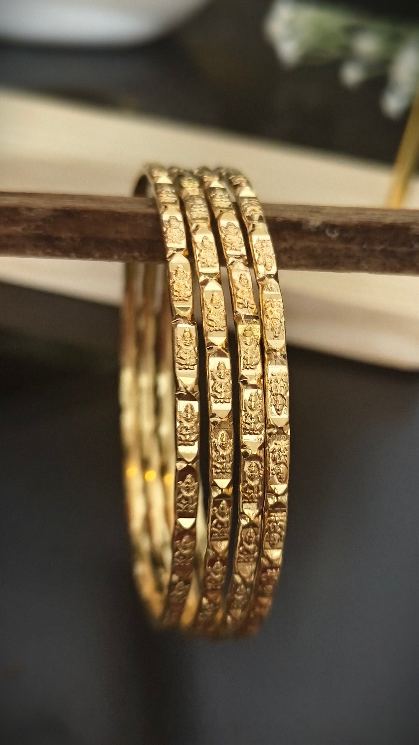 Panchaloham Lakshmi Design Bangles(Unpolished)