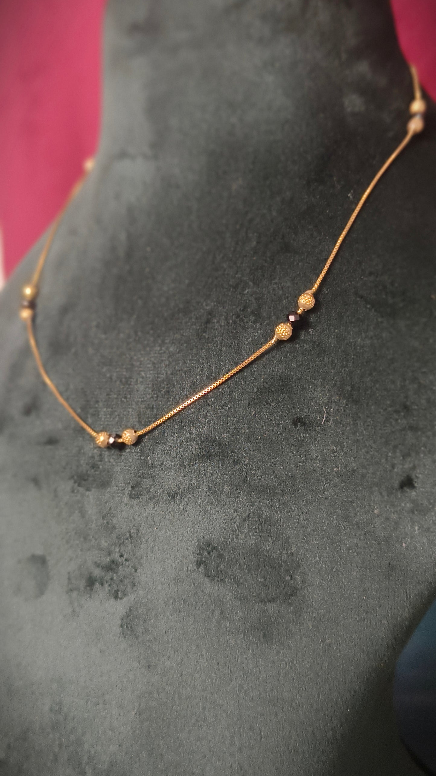 Panchaloham Black beads Chain