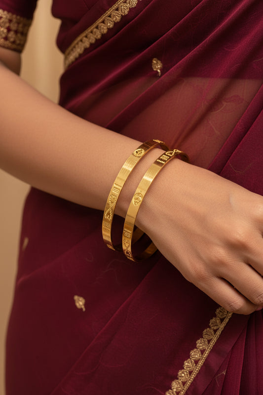 Panchaloham Flat bangles(unpolished)