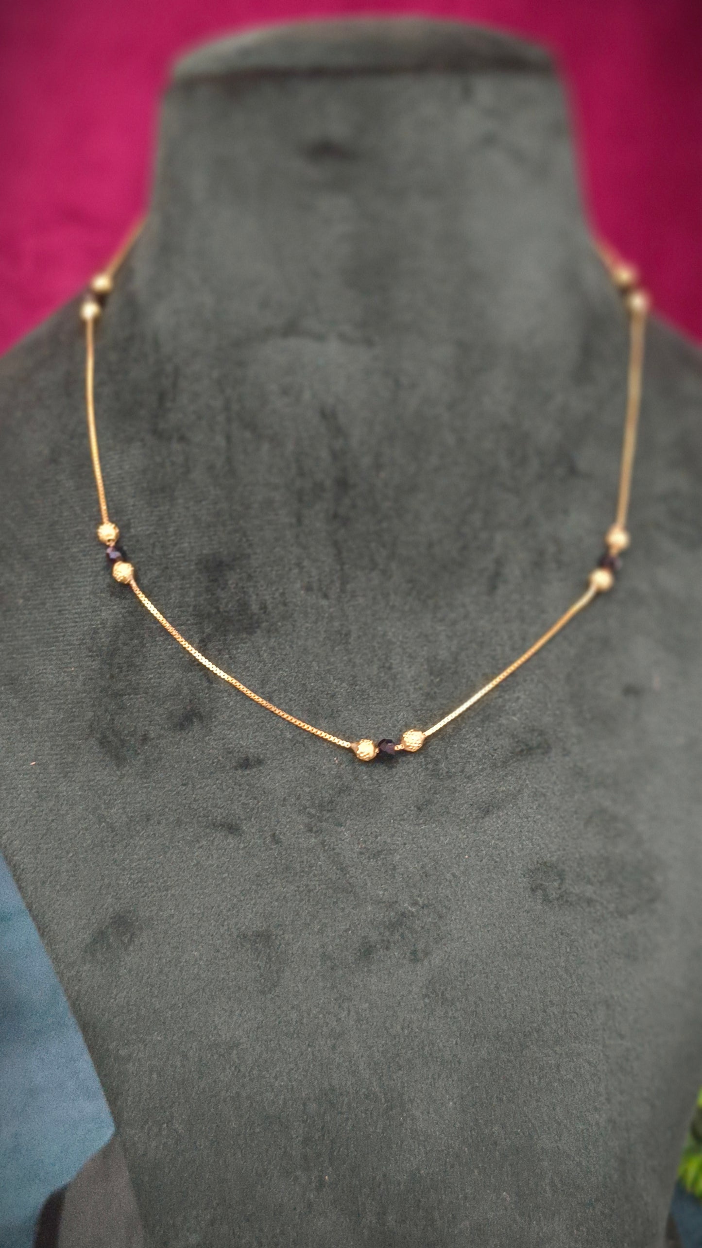 Panchaloham Black beads Chain