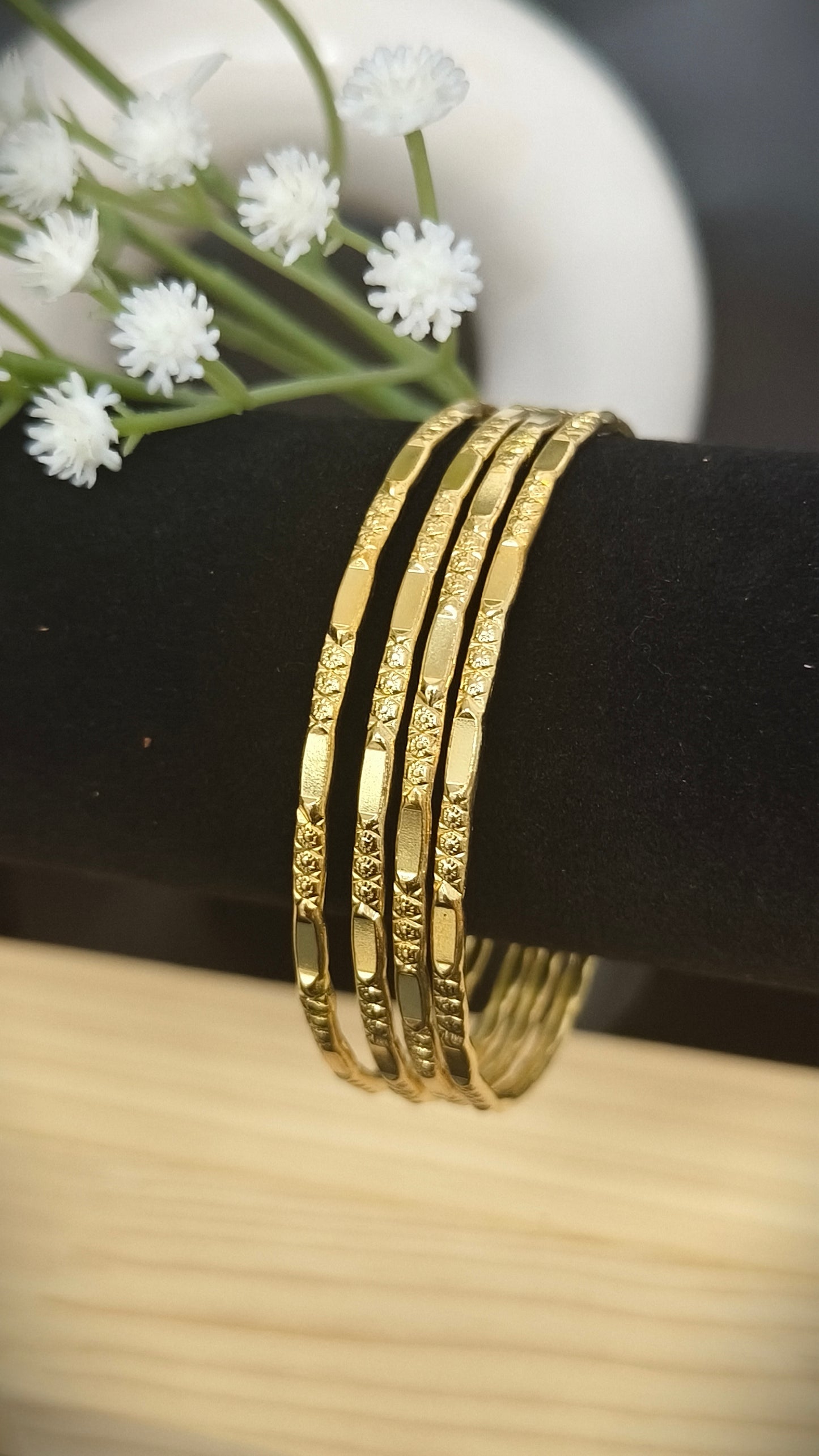 Panchaloham Diamond Cut Bangles(Unpolished)