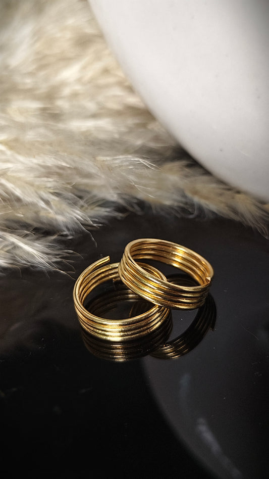 Panchaloham Toe rings(Adjustable)